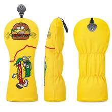 Delicious Hot Dog Cartoon Design Golf Club Head Cover, Fashionable Golf Club Head Cover, Embroidery Design, Durable And Dust-Proof, Provide Best For Golf Club - Yellow - View 4