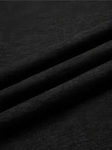 EWH Aged Washed Cotton Crew Neck 270g Double-Sided Printing,Front Rock Band Logo & Back Haunted House Art Graphic, Y2k,Soulja,Concert,Halloween,Gothic,Vintage,Streetwear Graphic,009-AB - 黑色 - 查看 4