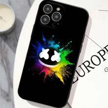 Funda de teléfono DJ M-MARSHMELLO para  12 11 13 14 15 16 Max Pro Plus, cubierta de silicona suave negra, compatible con funda de  17, funda de  17 Pro, funda de  17 Pro Max - z2 - Ver 5