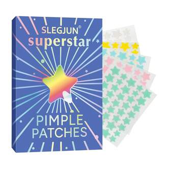 星形祛痘贴，水胶体材质，吸水吸收，茶树精油，可爱星形祛痘贴，200片装