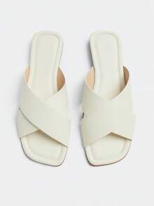 Women's Flat Sandal With Crossed Strap X Modern - 白色 - 查看 2