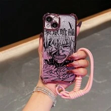 Funda de teléfono moderna y genial con boceto de manga de  Kaneki Ken para  17/16/15/14/13/12/11 Profesional Máximo/Xs Max/X/XR, anticaída de cuatro esquinas con galvanoplastia y cuerda rosa. - Nuevo diseño de anime Funda para teléfono, funda para , Funda para teléfono, funda para , Funda de teléfono de anime  Funda para teléfono, Funda para teléfono de mujer Funda de Teléfono de Moda Funda para teléfono,  Funda para teléfono, funda para , Funda de Teléfono a Prueba de Golpes funda para , funda para , Funda de Teléfono Elegante Funda para teléfono, Estética de la funda del teléfono Funda de teléfono de anime Funda a prueba de golpes para   Funda para teléfono Estilo bohemio Accesorios Móviles, Fundas Duraderas, Seguidores de - Mezcla de colores - Ver 5