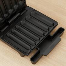 Máquina eléctrica para hacer perritos calientes Modelo doméstico 850 W Potencia de alta eficiencia Recubrimiento antiadherente para facilitar la limpieza Diseño con recogida de aceite Equipamiento para barbacoas domésticas - Tipo de Enchufe A USA (110-127V) - Ver 4