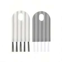 5pcs Multipurpose Computer Cleaning Kit: Soft Brush Keyboard Cleaner, Crevice Duster And Keycap Cleaner, Thermal Bottle Cap Cleaning Brush, Curved Handle Deep And Shallow Groove Keyboard Cleaner, Baby Bottle Brush, Desktop Cleaning Set, Multifunctional Brush Back To School - 2pcs White - View 10