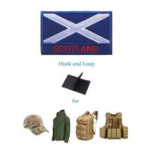 2 PCSScotland Flag Patches Embroidered Tactical Military Morale Patch Applique Fastener Hook And Loop{Inchcolor_nameinch:InchScotlandinch} - Scotland - View 6