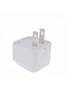 1 个美标插头转换器，兼容美国、欧盟、英国、澳大利亚、日本、亚洲、意大利、瑞士等地区——将圆形插脚转换为标准的美标三脚公插头，用于墙壁插座电源充电器转换。 - 美規B型插(110-127V) - 查看 6