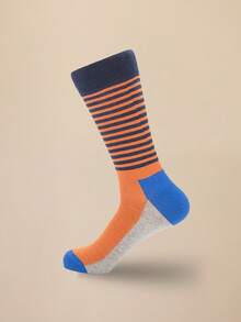 3/6 Paar Herren Neue Herbst/Winter Fröhliche Socken, bunte modische gestreifte Socken, personalisierte Socken, Paar Socken bis zur Mitte des Waden