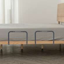 2Pcs Mattress Support Bars, Mattress Slide Stopper, Mattress Retainer Bar - Black - View 6