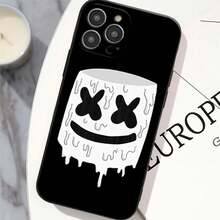 Funda de teléfono DJ M-MARSHMELLO para  12 11 13 14 15 16 Max Pro Plus, cubierta de silicona suave negra, compatible con funda de  17, funda de  17 Pro, funda de  17 Pro Max - z2 - Ver 6