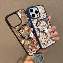 This Adorable Magnetic Case Features A Chick Nestled Among Flowers. It's Lightweight, Drop-Resistant, And Stylishly Designed For Girls. It's Suitable For IPhone 17, 17 Air, 17 Pro, 17 Pro Max, 16, 15, 14 Pro Max, 13, 12, 11 Plus, And The Galaxy S22/S23/S24/25 Ultra/FE+. It's A Shockproof Acrylic Cover For Smartphones, A Protective Magnetic Case For Cell Phones, And An Aesthetic Resistance Case. - 彩色 - 查看 3