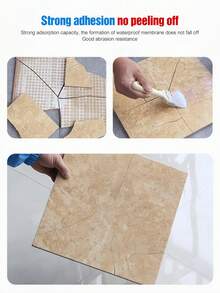 1支户外防水密封胶（带刷子），3.52盎司 - 防漏粘合剂，适用于浴室、厨房和外墙修补 - 非电气透明密封漆，用于修补漏水，透明防水粘合剂，防水涂层，适用于浴室和厨房，无需破坏瓷砖，适用于窗台、浴室和外墙 - 彩色 - 查看 8