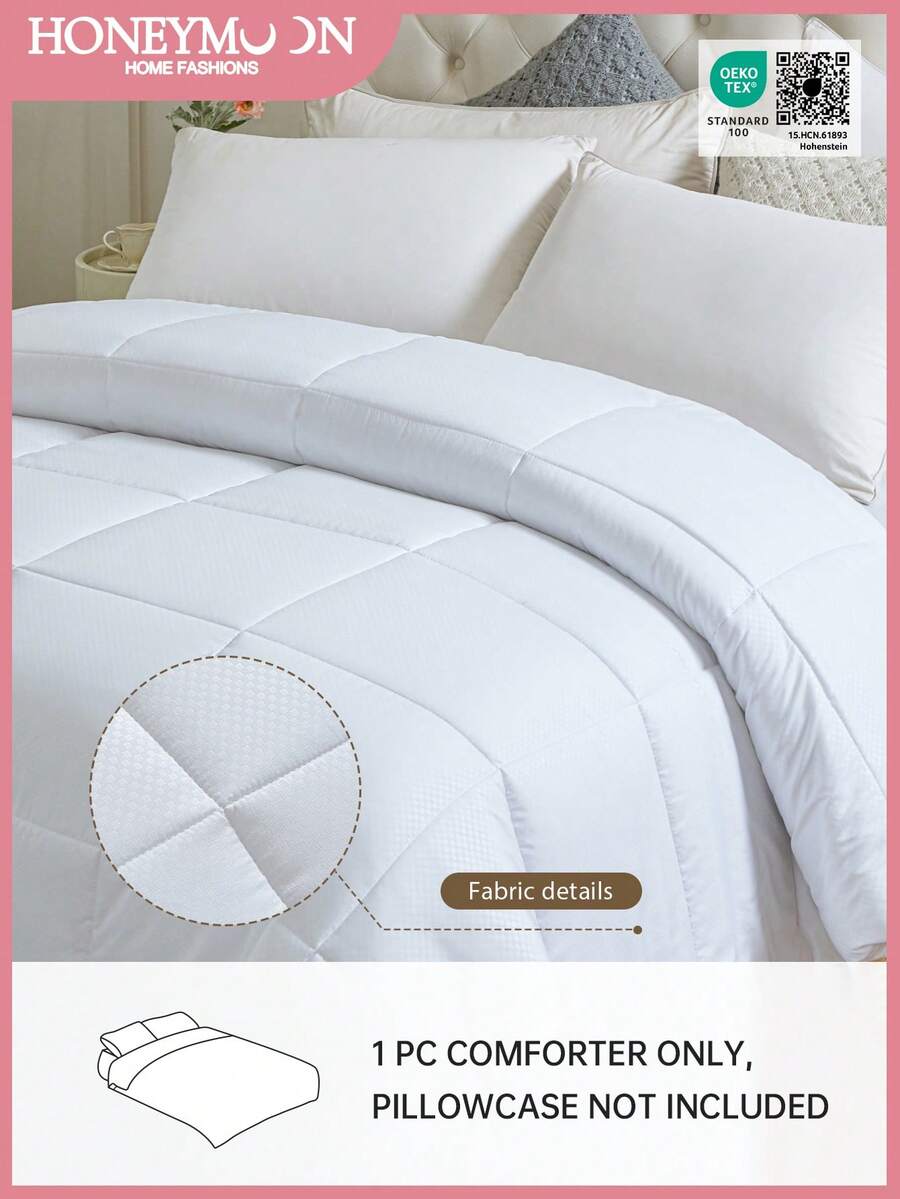 1件绗缝被 - 四季通用羽绒被，羽绒替代品，带角环