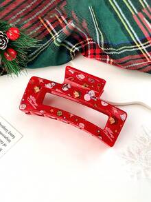 1 Stück süßer Haarklammer aus Azetat mit Hase & Welpe, vintage Dutt-Haarklammer, Haarschmuck für Frauen, elegante Haarklammern