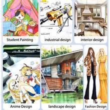 120色双头丙烯马克笔套装，经久耐用，不易褪色，非常适合艺术家绘画、插画、手工制作，也适合开学季涂色书和其他DIY项目，适用于纸张、布料、木材、石头、塑料、玻璃、陶瓷、南瓜等材质，学生和成人皆宜，也是感恩节、万圣节、圣诞节的理想礼物。