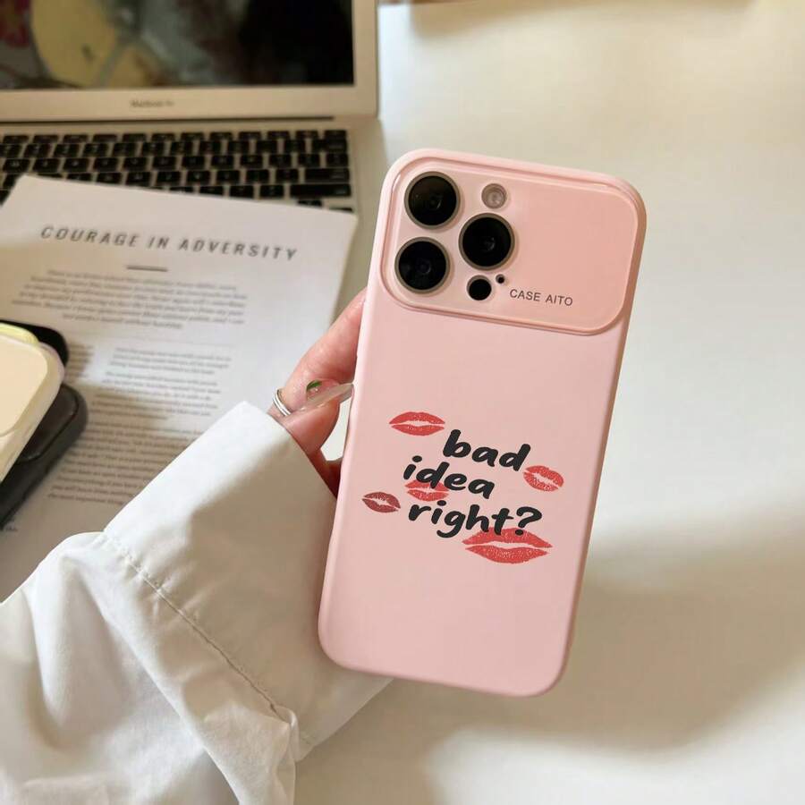 [Nuevo producto] Smartphone con ventana grande. Compatible con las series 17 Pro, 17 Pro, 17, 16 Pro, 15, 14, 13 Pro/Plus. Cubierta de lente completa, regalos con combinación de colores evolucionada. Material blando. Teléfono - rosa - Ver 1