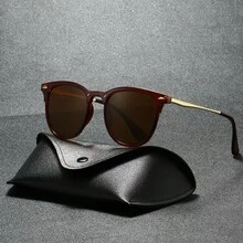Square Frame Retro Personality Street Style Catwalk Glasses Cross-Border Unisex Glasses 2024 Fashion European And American New Style Rivet Frame Glasses With Free Glasses Case - C3茶框茶片 - 查看 5