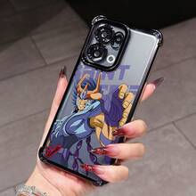 Funda de Teléfono de Lujo Anime Warrior IKKI para OPPO Realme 14, 13, 11 Pro Plus, C75, C55, C53, C35, C33 4G/5G - Cubierta Trasera Transparente a Prueba de Golpes con Marco Electrochapado Diseño de Alta Gama - Mezcla de colores - Ver 7