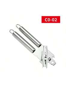 3-In-1 Stainless Steel Manual Can Opener, Multi-Function Kitchen Bottle Opener Tool