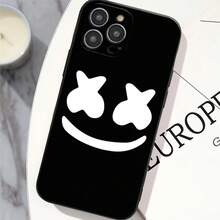 Funda de teléfono DJ M-MARSHMELLO para  12 11 13 14 15 16 Max Pro Plus, cubierta de silicona suave negra, compatible con funda de  17, funda de  17 Pro, funda de  17 Pro Max - z2 - Ver 7
