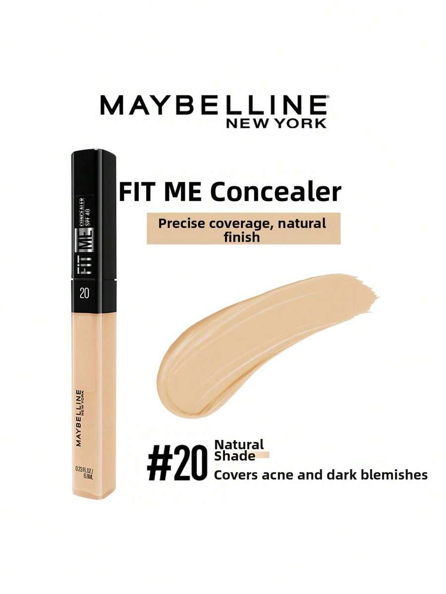 Maybelline Custom Flawless Concealer, Brightens Dark Circles, 6.8ml SPF40 PA++ - 20 Natural Color - View 1
