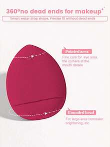 50件套化妆工具套装，包括：1个多功能拉链防水化妆包+32支化妆刷套装+3个三角粉扑+3个迷你气垫粉扑+3个气垫粉扑+2个洁面海绵+1个面部冰敷器+1个硅胶软毛面部工具+1个发带+2个手碗带+1个化妆刷清洁工具。旅行必备，情人节礼物，价格实惠，旅行化妆刷套装，女士礼物，化妆师必备，专业全套化妆工具。 - 玫紅色 - 查看 11