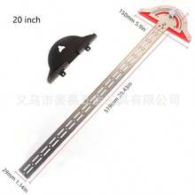 精密木工三角尺 - 高精度360°内/外角测量，角度和刻度可调，金属口袋式T型尺带量角器，符合人体工程学设计，可壁挂收纳，无需组装，刻度精准，经久耐用防锈，提升工作效率，适用于测量角度 - 彩色 - 查看 11