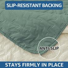 YSTYLE Single-Seater Reclining Armchair Cover, Armchair Cover With Armrests, Single-Seater Armchair Cover With Armrests, Armchair Cover With Elastic Band, Reclining Sofa Cover - Mint Green - View 5