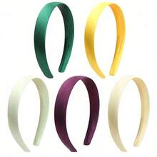 1 Pc Satin Headbands 2.0cm Width Slip-Resistant Hairband For Women's DIY Hair Accessories (Assorted Colors),Dopamine,Hairband,Hair Hoop - ngẫu nhiên - Xem 9
