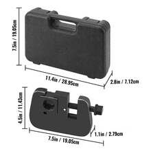 7843B Kit de engarzadora manual de manguera de aire acondicionado, kit de herramientas de engarzadora de manguera de aire manual con 4 troqueles, juego completo #6#8#10#12, juego de herramientas de reparación de engarzadora de manguera de A/C, para engarzar tuberías de aire acondicionado automotrices - Kit 7843B - Ver 10