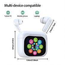 HITOZON Wireless Earbuds With Touch Control Charging Case, Stereo Earphones With Microphone, In-Ear Headphones With Bass And Noise Cancelling, Compatible With Smartphones, Computers, Laptops, Sports - one-size - View 4