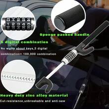 Bloqueo de volante, dispositivo antirrobo, bloqueo de dirección retráctil sin llave, barra de prevención de robos, para coche, camiones, SUV, furgoneta