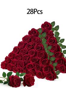 6/12 Rosas artificiales, Rosas rojas oscuras Flores artificiales Rosas falsas para decoración DIY Ramos de boda Centros de mesa Decoraciones, Decoraciones para despedida de soltera, Día de San Valentín, Decoraciones para baby shower, Decoración del hogar, Decoración de centros de mesa, Decoración navideña, Decoración de dormitorio, Decoración de jardín. Regalo.