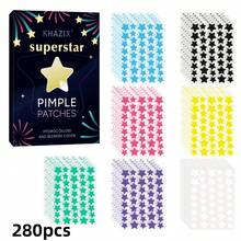 Star Pimple Patches For Face Hydrocolloid, Absorbing Cover, Tea Tree, Hydrocolloid Acne Patch, Cute Star Pimple Patch280 Patches - Multicolor - View 5