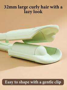 CRASTS Curling Iron, Waver Curler, Big Wave Curling Styler, French Water Wave Curler, 3 Barrels Electric Curling Iron With Display, Adjustable Temperature