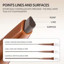 J.M.C.Y 自然野性眉笔，持久防水防汗防晕染，轻松打造精致眉形，适合初学者 - E03 LIGHT BROWN - 查看 7