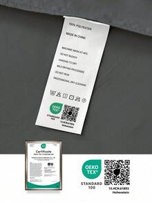 1 bộ ga trải giường màu trơn siêu mềm, nhẹ và thoáng khí, thiết kế túi sâu, phù hợp với giường đơn, giường đôi, giường cỡ Queen, giường cỡ King - vật dụng thiết yếu cho gia đình và ký túc xá, màu xám đậm, đạt chứng nhận Oeko-Tex. - Màu xám đen - Xem 8