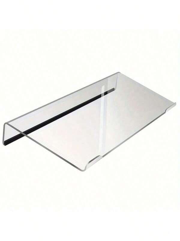 1pc Acrylic Keyboard Stand - Two Color Options. Compact Desktop Riser Suitable For Keyboard And Mini PC. Space-Saving Design, Perfect For Modern Office | Stylish Keyboard Tray | Durable Plastic Base, Office Supplies Storage Box, Office Accessories, Desk Organizer, Office Desk Accessories, Office Decor, Teacher's Day, School, Pencil Box