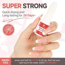 Press On False Nails - NAIL GLUE 10ml*1(NO NEED LAMP) - View 2