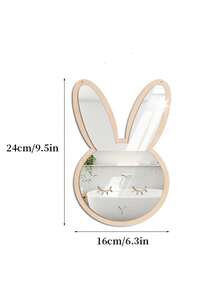 1pc- Baby Room Decoration Mirror, Cute Cartoon Deer & Rabbit Design,Cartoon DIY Wooden Mirror, Modern Five-Pointed Star Acrylic Wall Mirror Wooden Frame Hanging Mirror, Children Room Wall Decorative Creative Mirrorbaby Shower Family Decorations Gifts, Youngsters' Room, Living Room, And Home Decor, Decorative, Nordic, Youngsters's Room - Multicolor - View 11