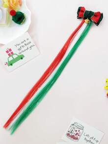 Clips y diademas navideños lindos y dulces, con varios elementos navideños (reno/árbol de Navidad/lazo/campana/muñeco de nieve) Extensiones de cabello coloridas, detalles festivos, accesorios para fiestas