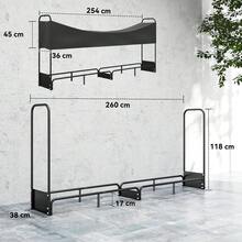 Firewood Racks - Noir - Voir 5