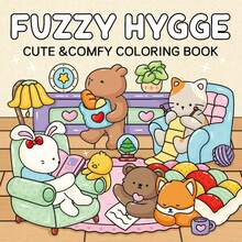 1 本（FUZZY HYGGE）卡通减压涂色书，CoCo 圣诞主题 > 装饰、玩具、图画书，高品质软封面，图案简洁醒目，易于涂色，描绘生活场景，是圣诞节、万圣节和节日送给朋友、家人和同事的理想礼物，有助于放松身心，缓解压力。 - 模糊生活 - 查看 6