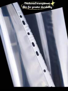 20 pezzi Buste trasparenti spesse formato A4, fogli protettivi per documenti impermeabili con 11 fori