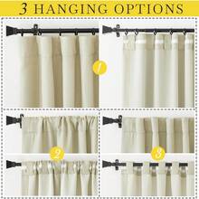 2025  Bedroom Curtains 2 Panels Sets Faux Linen Textured, Pinch Pleated Room Darkening Light/Heat Blocking Window Drapes Thermal Insulated For Living Room, Angora, W50 X L108, 2 Panels - 鉤腰帶 | 米色 - 查看 4
