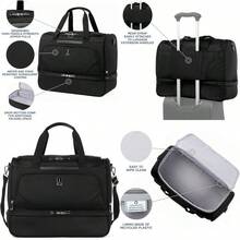 Maxlite 5 Softside Carry-On Weekender With Drop-Bottom Compartment Lightweight Overnight Travel Duffel Bag Men And Women 19-Inch