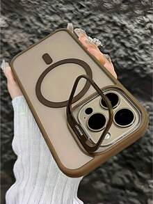 Premium Heavy Duty Magnetic Shock-Proof Phone Case, Compatible With Iphone 16/15/14/13/12/11 Pro Max Plus, Includes Stand And Rear Glass Lens Protector, Waterproof, Anti-Fall, Scratch-Resistant - Brown - View 19