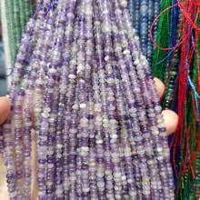 2x4mm Natural Stone Crystal Agate Abacus Beads, Round Beads, Flat Beads, Suitable For Jewelry Making, DIY Charm Bracelets, Necklaces, Fashionable Earrings Accessories, And Decorative Beads For Creative Expression - 2*4mm Abacus Beads - View 8