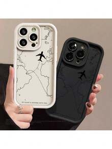 Aircraft Route Pattern Anti Fall And Soft Silicone Case For I PH O NE XR 11 12 13 14 15 16 PRO MAX 14 15 16 PLUS A2 A3 8 9A 10C 12 13 14C 11 12 LITE POCO F3 F5 M3 M4 PRO X3 X5 X6 NOTE 8 9 11 12 13 14 PRO Galaxy A03 A04 A05 A10 A11 A12 A13 A14 A15 A20 A23 A32 A34 A35 A50 A51 A52 A54 A55 A71 A72 M34 S20 FE S21 FE S22 ULTRA S23 FE S23 ULTRA S24 ULTRA S24 PLUS MOTO E13 G04 G24 E14 G14 G22 G30 G10 G20 G34 G53 G54 G84 - J2 - 查看 2