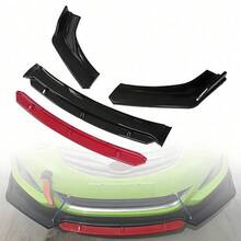 General Motors Front Bumper Lip Separation Kit Spoiler, Car Spoiler Body Protector, Car Front Bumper For Car Decoration Protection, Black - Black - View 2