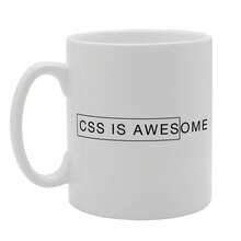 Coralgraph Css Is Awesome Printed Tea Coffee Ceramic - Funny Printed Coffee Mug - Great Gift Idea MG1450 - White - View 1